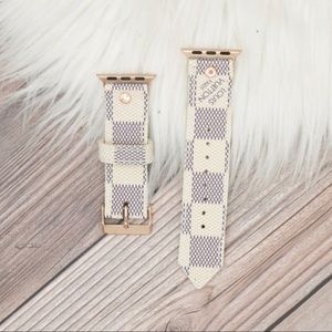 Authentic Louis Vuitton LIMITED EDITION BUCKLE BAND IN UPCYCLED LV DAMIER AZUR.